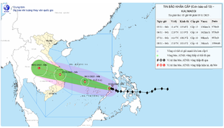 Bão Kalmaegi giật cấp 16, cách đảo Song Tử Tây khoảng 510km