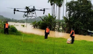 Gia Lai: Bộ CHQS tỉnh triển khai drone trinh sát, cứu hộ ứng phó bão số 13