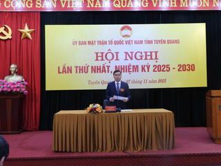 Ông Ma Thế Hồng tái cử Chủ tịch Ủy ban MTTQ Việt Nam tỉnh Tuyên Quang