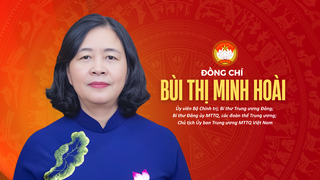 Infographic: Đồng chí Bùi Thị Minh Hoài, Chủ tịch Ủy ban Trung ương MTTQ Việt Nam