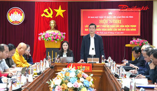 Hà Tĩnh: Phát huy trí tuệ góp ý vào dự thảo các văn kiện trình Đại hội đại biểu toàn quốc của Đảng