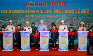 Khởi công 2 trường phổ thông nội trú liên cấp vùng biên Hà Tĩnh