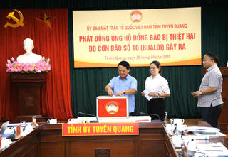 Hơn 1.400 tổ chức, cá nhân ủng hộ Tuyên Quang khắc phục hậu quả cơn bão số 10