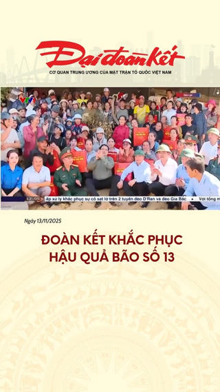 Đoàn kết khắc phục hậu quả bão số 13 