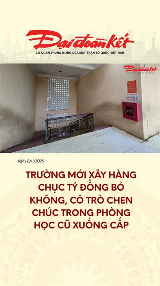 Trường mới xây hàng chục tỷ đồng bỏ không, cô trò chen chúc trong phòng học cũ xuống cấp 