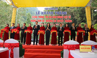 Quảng Trị: Khánh thành công trình tôn tạo Di tích quốc gia đặc biệt hang Tám Cô - Đường 20 Quyết Thắng
