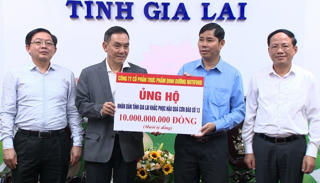 Nutifood ủng hộ 10 tỷ đồng giúp người dân Gia Lai khắc phục hậu quả bão số 13
