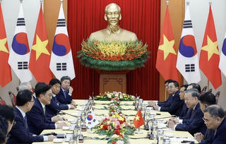 Tổng Bí thư Tô Lâm hội kiến với Chủ tịch Quốc hội Hàn Quốc Woo Won Shik