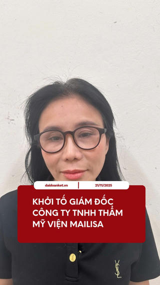 Khởi tố Giám đốc Công ty TNHH thẩm mỹ viện Mailisa