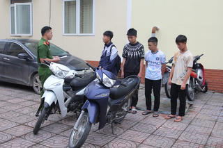 Nghệ An: Liên tiếp bắt 2 nhóm trộm cắp xe máy