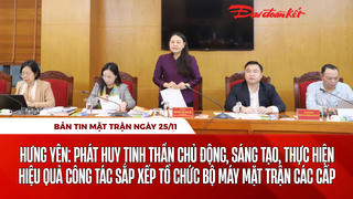 Bản tin Mặt trận sáng 25/11