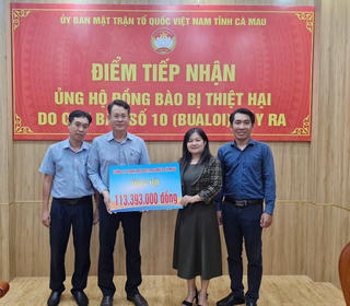 Cà Mau: Tiếp nhận gần 13 tỷ đồng ủng hộ đồng bào vùng lũ