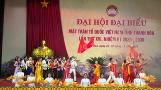 345 đại biểu tham dự Đại hội MTTQ tỉnh Thanh Hóa lần thứ XVI
