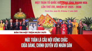 Bản tin Mặt trận sáng 30/11