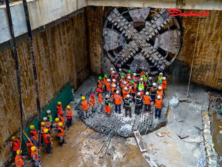 Máy khoan hầm TBM 'Thần tốc' hoàn thành 4 km đào ga ngầm dự án Nhổn - ga Hà Nội