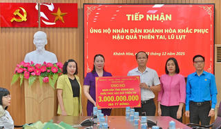 Khánh Hòa: Tiếp nhận 13,1 tỷ đồng ủng hộ người dân khắc phục hậu quả thiên tai từ các địa phương, doanh nghiệp