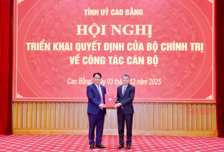 Ông Phan Thăng An được chỉ định giữ chức Bí thư Tỉnh ủy Cao Bằng