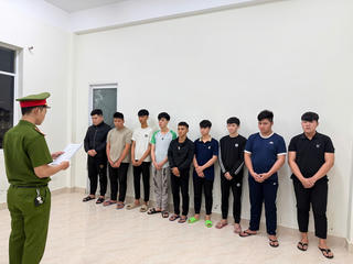 Đà Nẵng: Bắt tạm giam 9 thanh thiếu niên gây rối trật tự công cộng