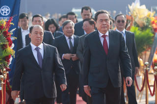 Chủ tịch Quốc hội dự lễ khởi công dự án trục đại lộ cảnh quan sông Hồng 