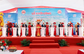 Ninh Bình: Khởi công Khu công nghiệp Minh Châu, đưa vào khai thác tuyến đường bộ 8 làn xe