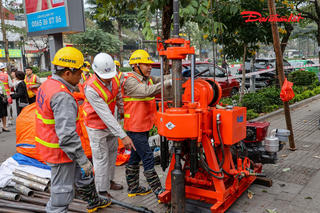 Hà Nội: Thi công khoan địa chất ngay sau khi khởi công tuyến đường sắt đô thị số 5