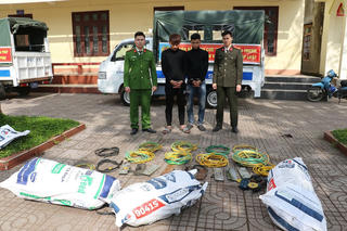 Nghệ An: Bắt 2 đối tượng gây ra hơn 150 vụ trộm dây cáp trong vòng 20 ngày 