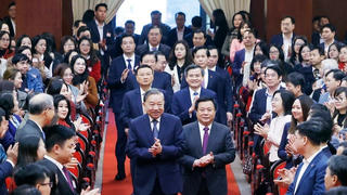 Tổng Bí thư dự hội nghị tổng kết công tác của Học viện Chính trị Quốc gia Hồ Chí Minh