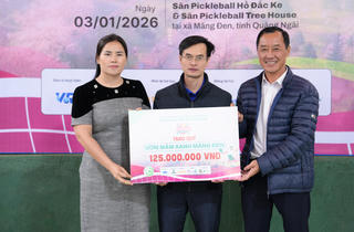 Giải Pickleball Quảng Ngãi gây quỹ trồng 1.250 cây hoa anh đào tại Măng Đen