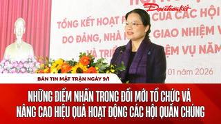 Bản tin Mặt trận sáng 9/1