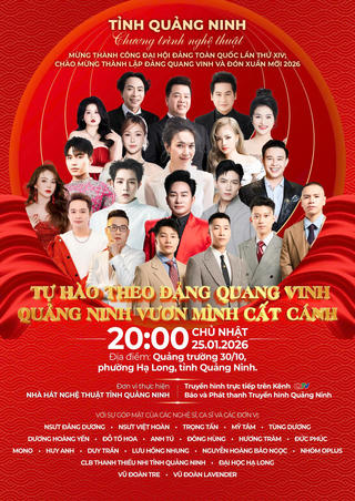 Mỹ Tâm cùng dàn sao nổi tiếng tham gia concert Quảng Ninh vào 25/1