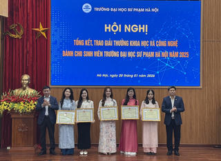 Sinh viên Sư phạm Hà Nội đạt thành tích cao trong nghiên cứu khoa học 