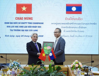 Trường Đại học Cửu Long tiếp nhận thêm lưu học sinh Lào