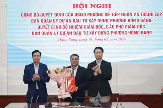 Hải Phòng: Thành lập Ban Quản lý dự án đầu tư xây dựng tại 20 xã, phường