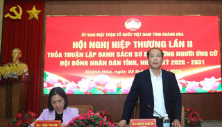 Mặt trận Khánh Hòa hiệp thương lần 2 thỏa thuận danh sách sơ bộ 110 người ứng cử đại biểu HĐND tỉnh