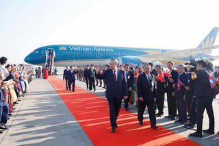 Tổng Bí thư Tô Lâm đến thủ đô Vientiane, bắt đầu thăm cấp Nhà nước tới Lào