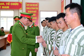 Hải Phòng: 97 phạm nhân được giảm thời hạn chấp hành án phạt tù dịp Tết Bính Ngọ