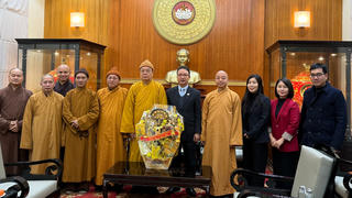 Các tổ chức tôn giáo thăm, chúc Tết Ủy ban Trung ương MTTQ Việt Nam 