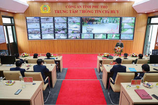 Phú Thọ: Khánh thành Trung tâm camera giám sát an ninh, trật tự và xử lý vi phạm giao thông
