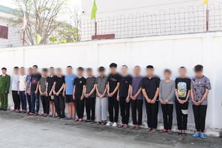 Nghệ An: Bắt giữ nhiều đối tượng gây rối trật tự công cộng