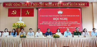 Ứng cử viên ĐBQH, HĐND tỉnh Quảng Ngãi trình bày chương trình hành động trước cử tri