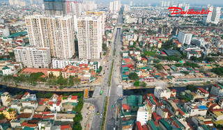 Toàn cảnh cầu vượt sông Lừ trên Vành đai 2,5 “thay áo mới” sau gần một thập kỷ chờ đợi