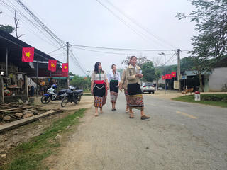 Nghệ An: Cử tri xã Nga My đi bầu cử từ sáng sớm