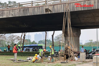 Hiện trạng thi công tuyến Metro số 5 Văn Cao – Hòa Lạc
