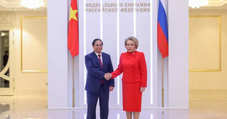 Thủ tướng Chính phủ Phạm Minh Chính gặp Chủ tịch Hội đồng Liên bang Nga