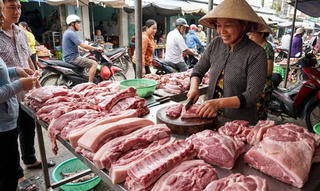 Giá lợn hơi có xu hướng giảm nhưng giá thịt lợn vẫn tăng