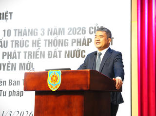 Bộ Tư pháp tổ chức Hội nghị quán triệt Kết luận số 09-KL/TW ngày 10/3/2026 của Bộ Chính trị