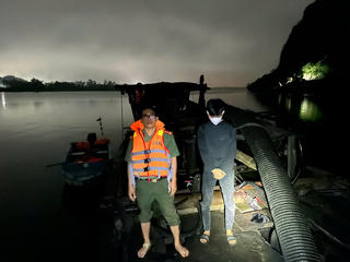 Liên tiếp phát hiện nhiều vụ khai thác, vận chuyển cát trái phép tại Quảng Trị