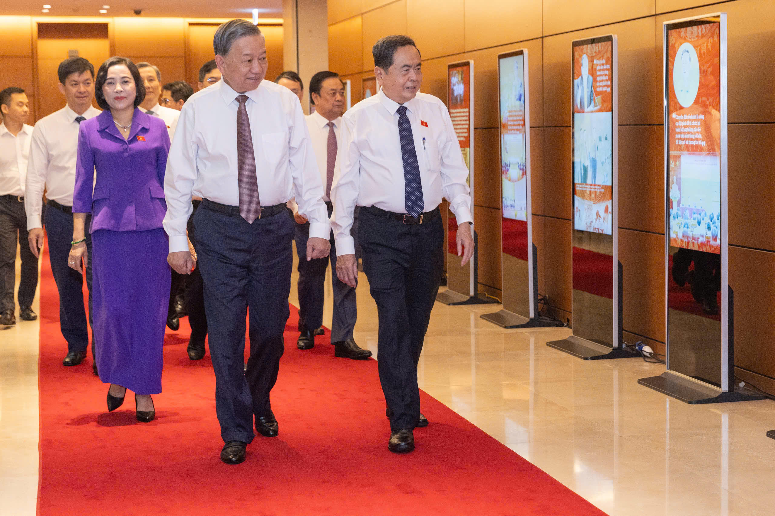 Tổng Bí thư Tô Lâm, Chủ tịch Quộc hội Trần Thanh Mẫn dự Hội nghị chuyên đề về Bình dân học vụ số – Quốc hội số. 