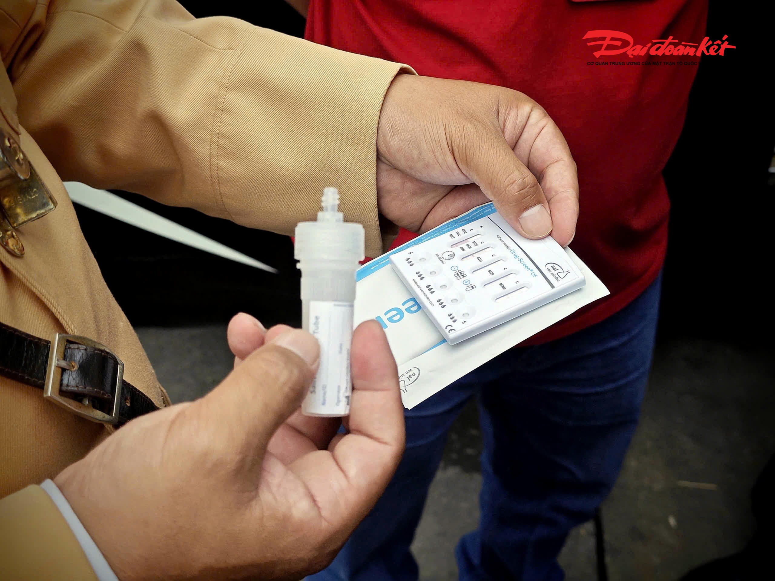 Qua kiểm tra tại bến xe Mỹ Đình, lực lượng chức năng không phát hiện trường hợp tài xế vi phạm nồng độ cồn, ma tuý.