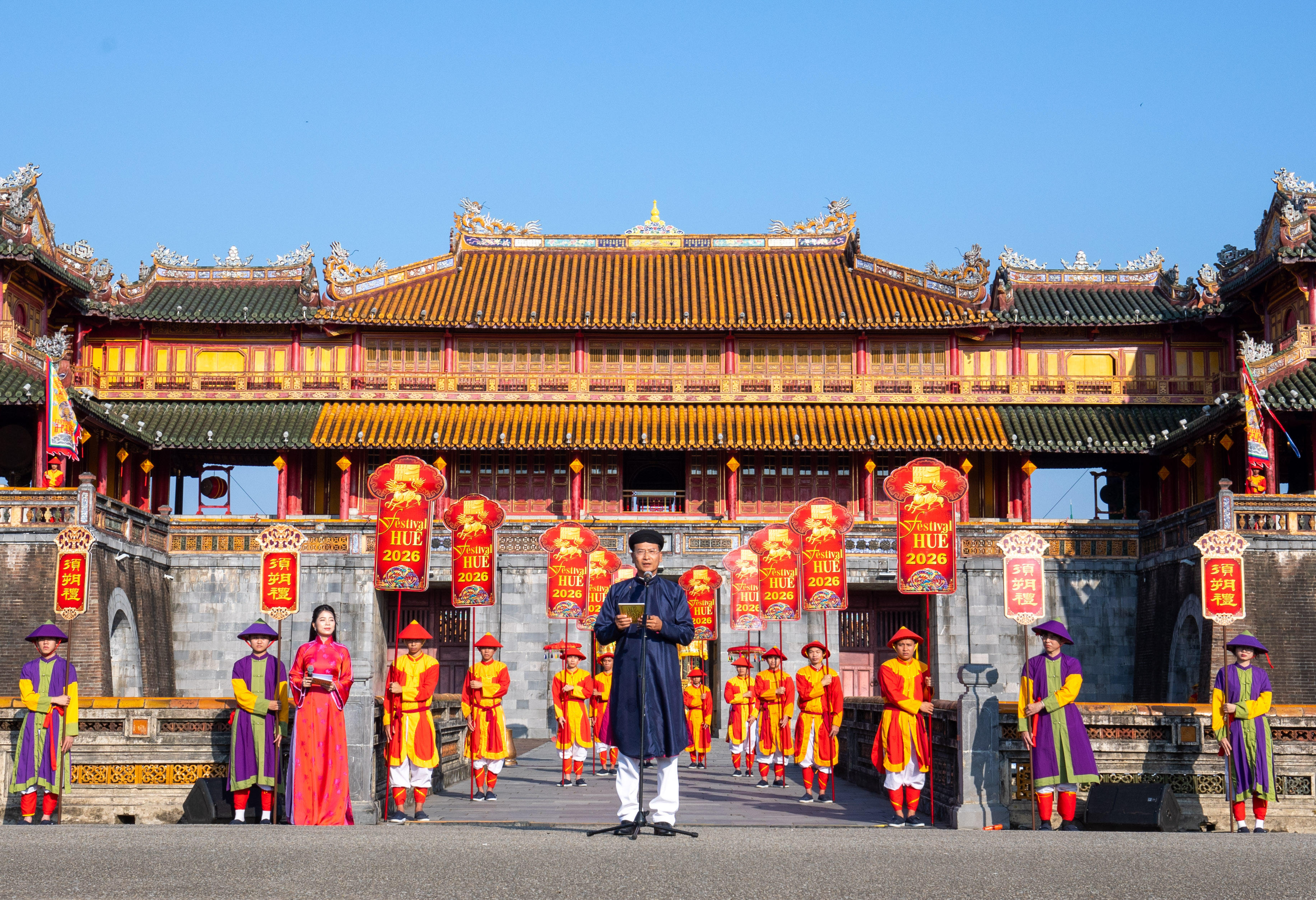 Ông Hoàng Việt Trung cho biết,&nbsp;Festival Huế 2026 với chủ đề "Di sản văn hóa với hội nhập và phát triển" tổ chức các hoạt động liên tục, kéo dài suốt trong năm. Ảnh: P.K.